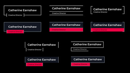Minimal Lower Thirds