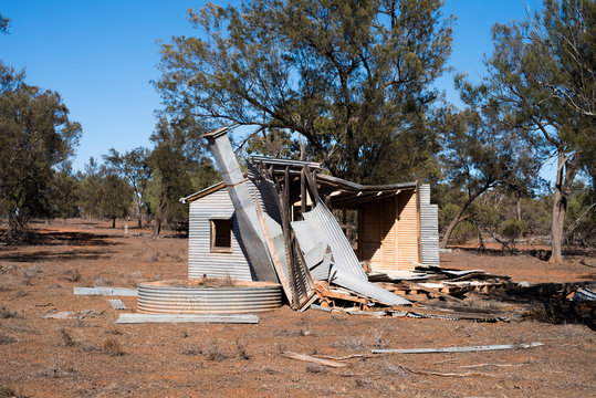 Abandoned house, outback Australia.