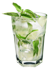 Fresh mojito isolated on white.