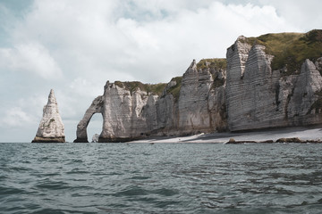 Claude Monet's hollow Needle in Etretat
