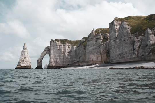 Claude Monet's hollow Needle in Etretat