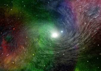 Fototapeta premium galaxy in a free space. 3D rendering
