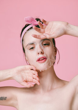 Woman With Facial Mask