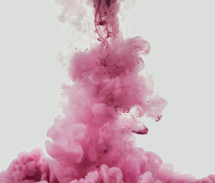 Diffusing ink of bright pink color