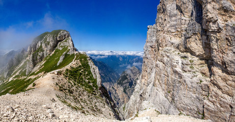 Slowenien Wandern Alpen Berge Natur Panorama Sommer
