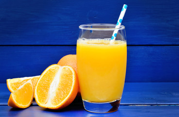 Orange juice in a glass