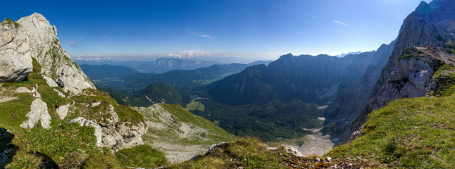 Slowenien Wandern Alpen Berge Natur Panorama Sommer