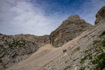 Slowenien Wandern Alpen Berge Natur Panorama Sommer