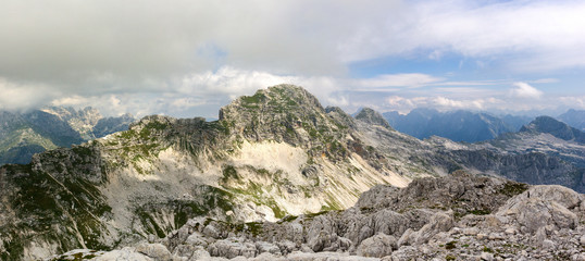 Slowenien Wandern Alpen Berge Natur Panorama Sommer