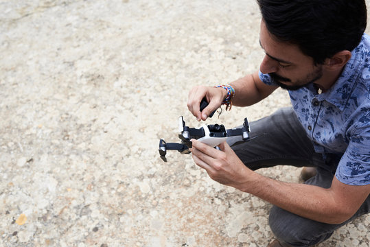 Repair broken drone.