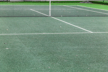 Tennis court background with net