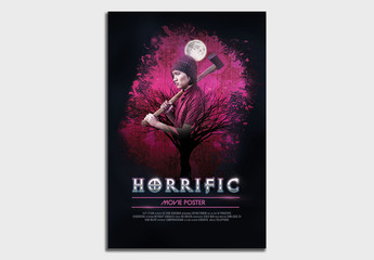 Horror Movie Poster Layout