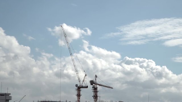 Construction site, time lapse