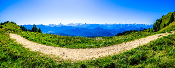 view at the brauneck mountain