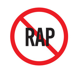 no Rap sign symbol
