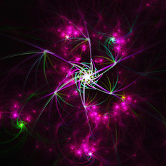 3D Abstract fractal background