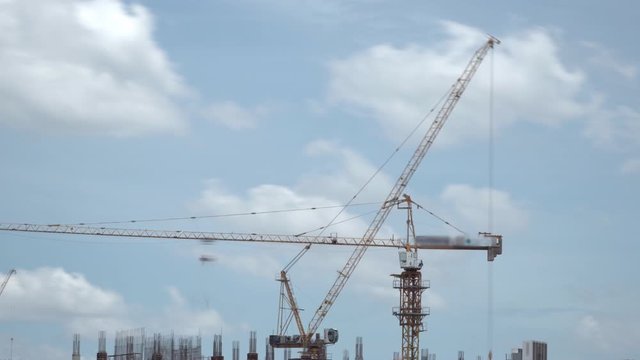 Construction site, time lapse