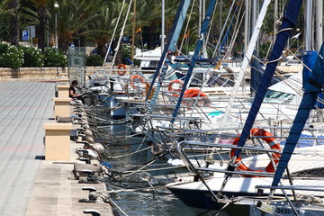 Mallorca Palma de Mallorca Majorca beach yachts boats ships