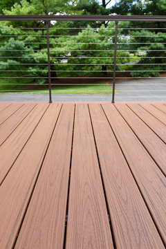 New Composite Deck With Metal Cable Railing