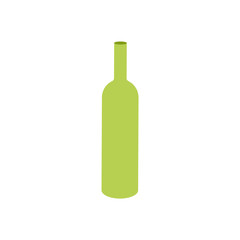 Isolated bottle icon of wine