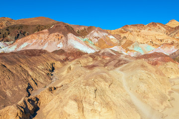View of Artist's Palette from Artist's Drive.Death Valley National Park.California.USA
