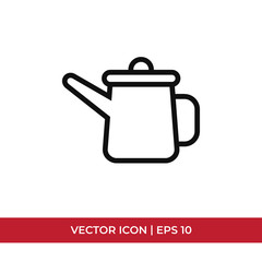 Obraz premium Watering can vector icon in modern design style for web site and mobile app
