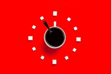 time to drink coffee, eleven o'clock