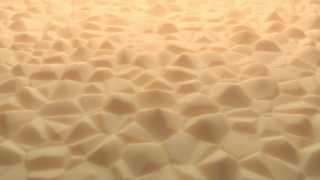 3D animation of moving abstract surface. Wave gradient animation. Chaotic movement of soft forms flowing into each other. Geometric pattern motion looped background. Rendering in 4K 