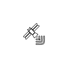 Antenna icon. Space science sign