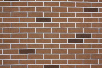 Decorative Brick Wall In Shades Of Brown