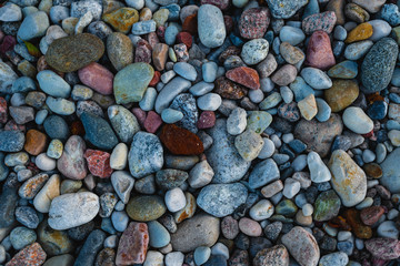 pebbles, small stones, texture background