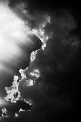 Obraz premium Céu em preto e branco