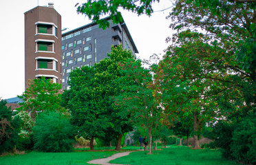Park in front of Nijmegen University