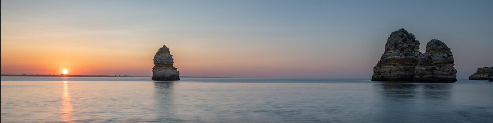tropical paradise beach with white sand and travel tourism wide panorama background concept