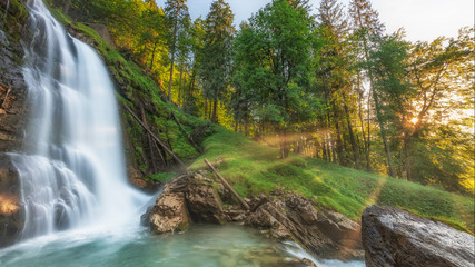 waterfall in forest
