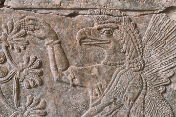 Assyrian deity relief
