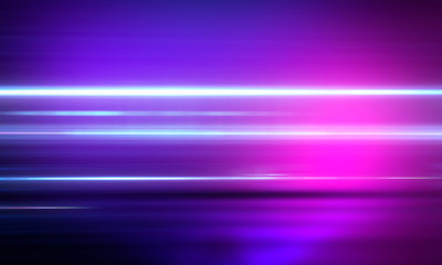  Ultraviolet abstract light. Diode tape, light line. Violet and pink gradient. Modern background, neon light. Empty stage, spotlights, neon. Abstract light.