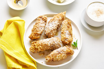 Deep fried bananas