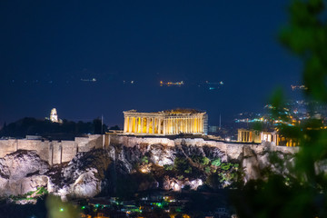 Fototapeta premium Acropolis (Athens, Greece) by night