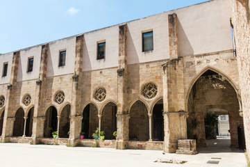 Fototapeta premium Monastery of St. Augustine (Convent de Sant Agusti in catalan). Gothic and Borne neighborhood. Ciutat Vella of Barcelona, Spain