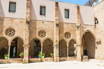 Monastery of St. Augustine (Convent de Sant Agusti in catalan). Gothic and Borne neighborhood. Ciutat Vella of Barcelona, Spain