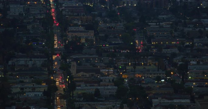 Traffic on Vermont in Los Angeles, California