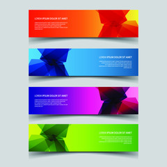 Fototapeta premium Vector Abstract design banner web template