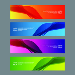 Fototapeta premium Vector Abstract design banner web template