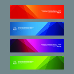 Fototapeta premium Vector Abstract design banner web template