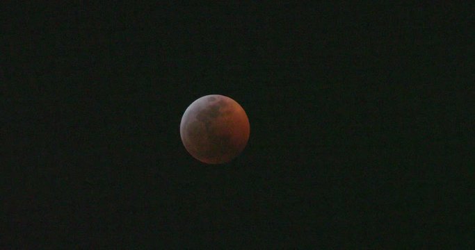 Lunar eclipse in Los Angeles, California 2019