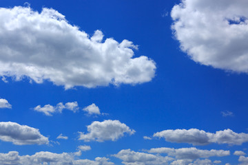 Fototapeta premium White clouds and blue sky background . Nature background.