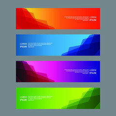 Vector Abstract design banner web template