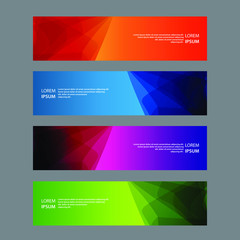 Fototapeta premium Vector Abstract design banner web template