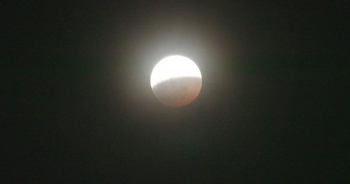 Lunar eclipse in Los Angeles, California 2019